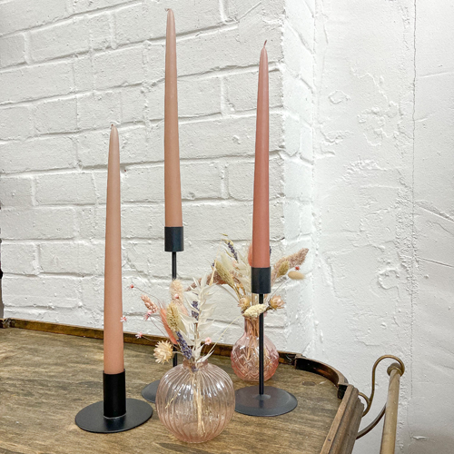 Black candlesticks