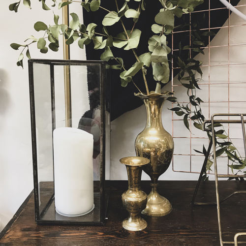 Brass vases gold vase hire 