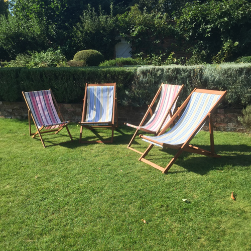 Vintage deckchair hire