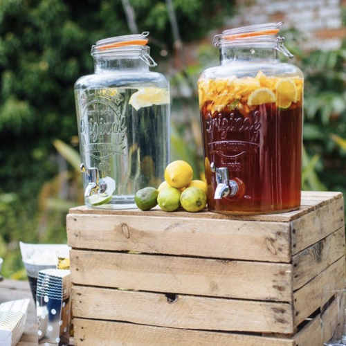 Drinks dispensers kilner jars