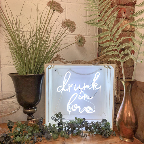 Drunk in love neon wedding sign