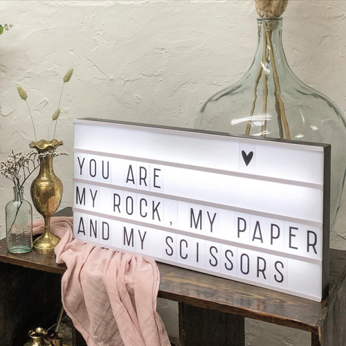 Lightbox sign wedding