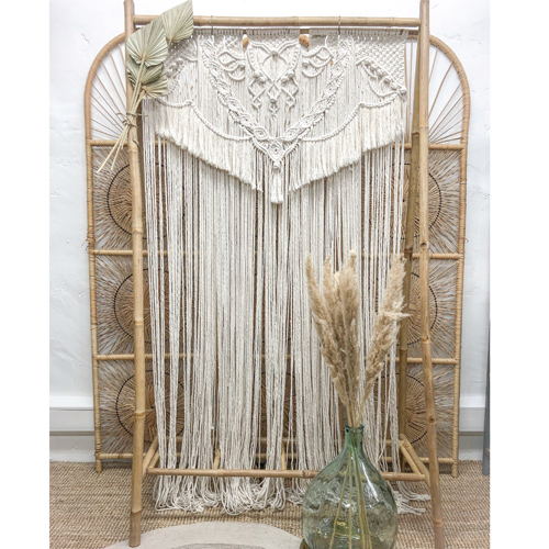 Macrame boho wedding backdrop