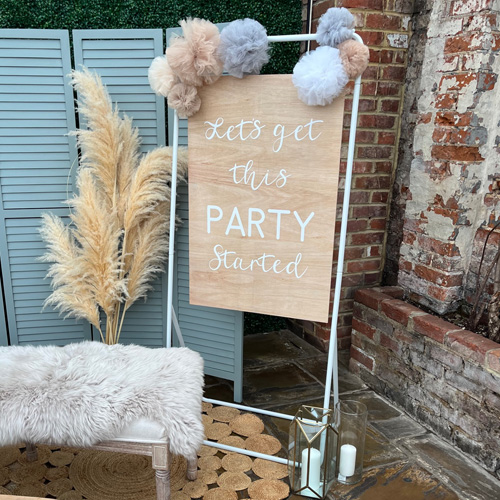 party sign