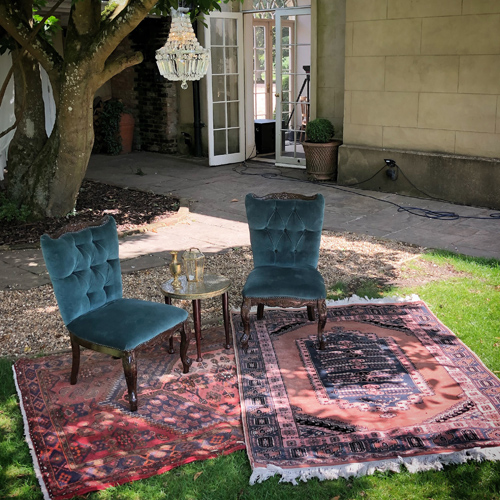 Vintage rugs boho aisle