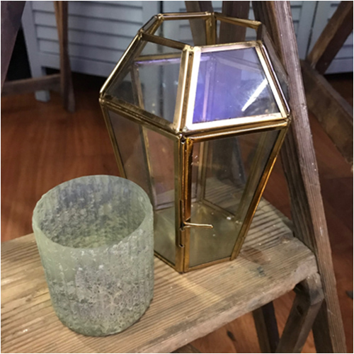 Small brass lanterns