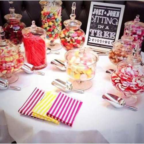 Sweetie buffet candy jars