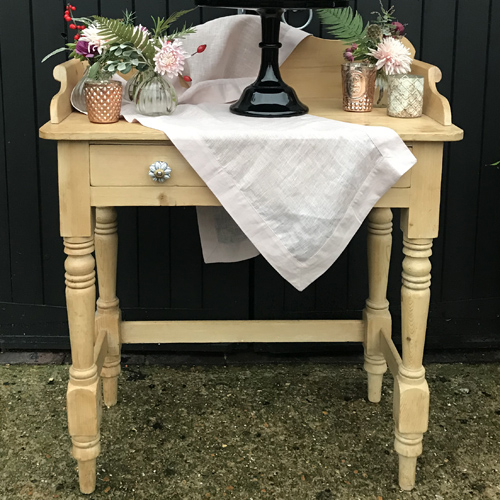 Rustic pine washstand