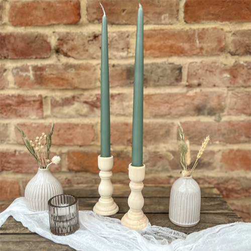 Wooden candlesticks