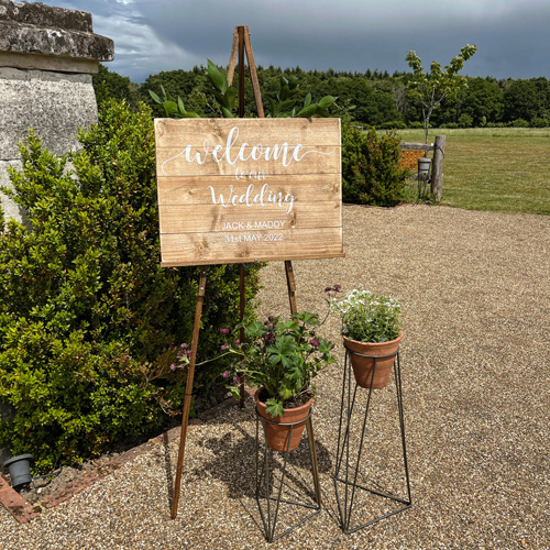 Wooden easel