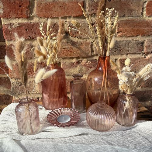 Pink bud vases
