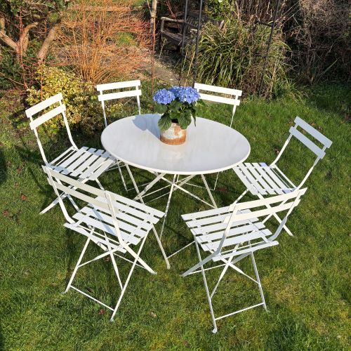 Large bistro set for six