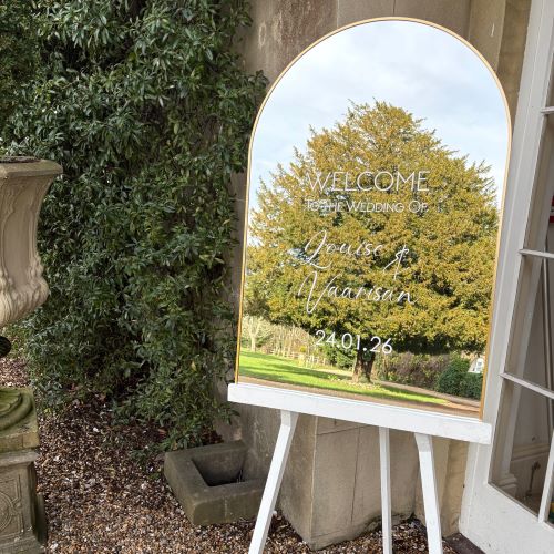 Bespoke welcome mirror