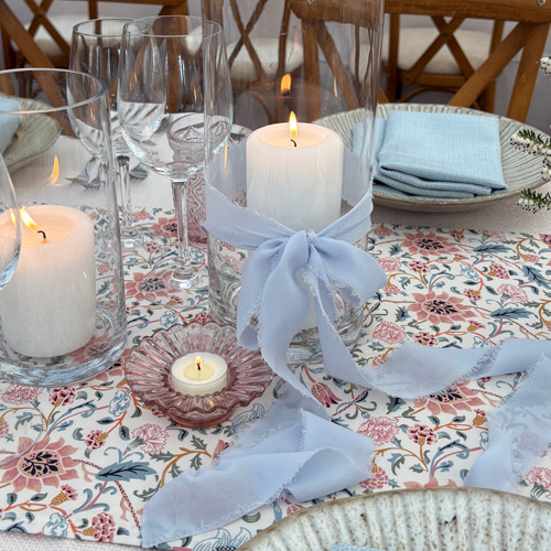 Pink scallop tealight holders